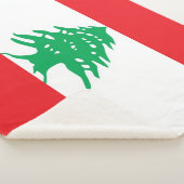 Patriotic Sherpa Blanket mit Libanon-Flagge Sherpadecke (3/4)