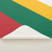 Patriotic Sherpa Blanket mit litauischer Flagge Sherpadecke (3/4)