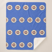 Patriotic Sherpa Blanket mit Minnesota-Flagge Sherpadecke (Vorderseite)