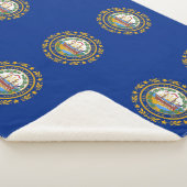 Patriotic Sherpa Blanket mit neuer Hampshire-Flagg Sherpadecke (3/4)