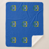Patriotic Sherpa Blanket mit Nevada-Flagge Sherpadecke (Vorderseite)