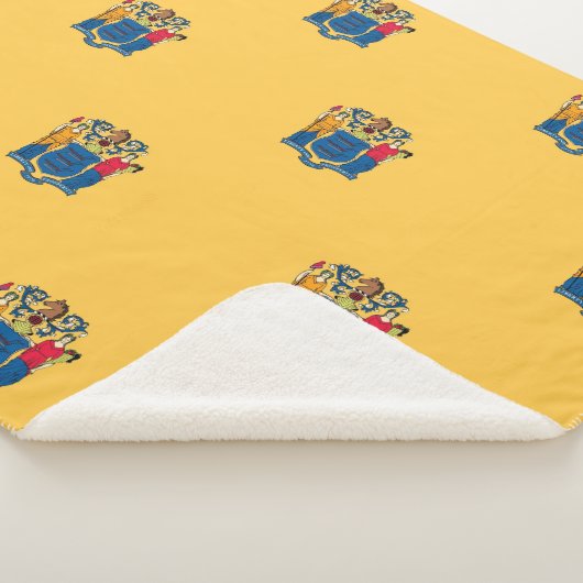 Patriotic Sherpa Blanket mit New Jersey-Flagge Sherpadecke (3/4)