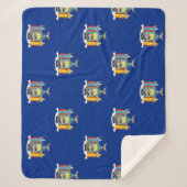 Patriotic Sherpa Blanket mit New Yorker Flagge Sherpadecke (Vorderseite)