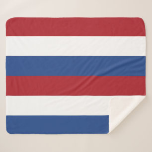 Patriotic Sherpa Blanket mit niederländischer Flag Sherpadecke
