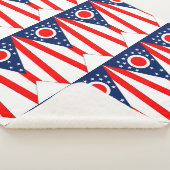 Patriotic Sherpa Blanket mit Ohio-Flagge Sherpadecke (3/4)