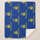 Patriotic Sherpa Blanket mit Oregon-Flagge Sherpadecke (Vorderseite)