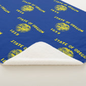 Patriotic Sherpa Blanket mit Oregon-Flagge Sherpadecke (3/4)