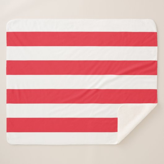 Patriotic Sherpa Blanket mit österreichischer Flag Sherpadecke (Vorderseite (Horizontal))