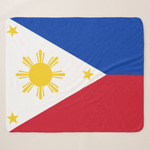 Patriotic Sherpa Blanket mit philippinischer Flagg Sherpadecke
