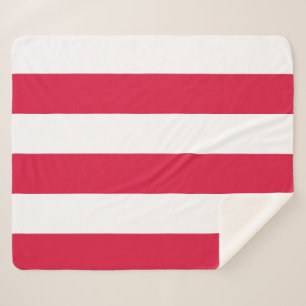 Patriotic Sherpa Blanket mit polnischer Flagge Sherpadecke
