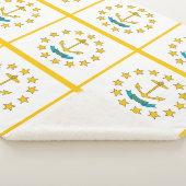 Patriotic Sherpa Blanket mit Rhode Island Flagge Sherpadecke (3/4)