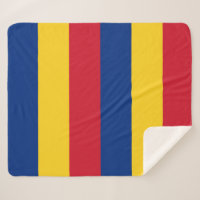 Patriotic Sherpa Blanket mit rumänischer Flagge
