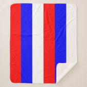 Patriotic Sherpa Blanket mit Russland-Flagge Sherpadecke (Vorderseite)