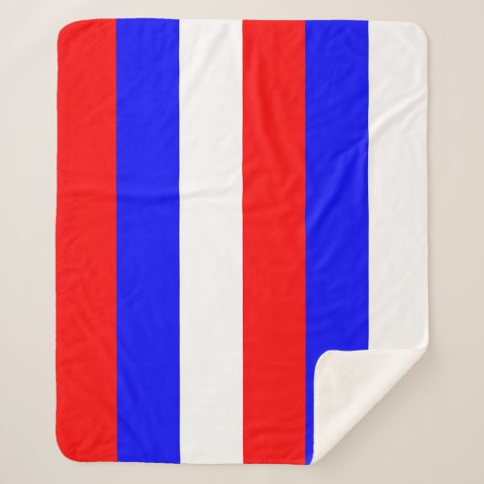 Patriotic Sherpa Blanket mit Russland-Flagge Sherpadecke (Vorderseite)