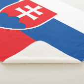 Patriotic Sherpa Blanket mit slowakischer Flagge Sherpadecke (3/4)
