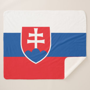 Patriotic Sherpa Blanket mit slowakischer Flagge Sherpadecke