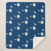 Patriotic Sherpa Blanket mit South Carolina-Flagge Sherpadecke (Vorderseite)