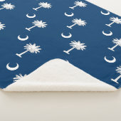Patriotic Sherpa Blanket mit South Carolina-Flagge Sherpadecke (3/4)