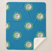 Patriotic Sherpa Blanket mit South-Dakota-Flagge Sherpadecke (Vorderseite)