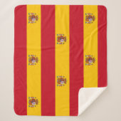 Patriotic Sherpa Blanket mit spanischer Flagge Sherpadecke (Vorderseite)
