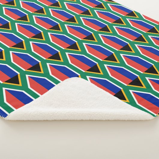 Patriotic Sherpa Blanket mit südafrikanischer Flag Sherpadecke (3/4)