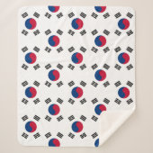 Patriotic Sherpa Blanket mit Südkorea-Flagge Sherpadecke (Vorderseite)