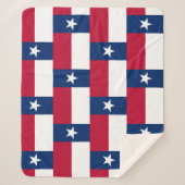 Patriotic Sherpa Blanket mit Texas-Flagge Sherpadecke (Vorderseite)