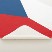 Patriotic Sherpa Blanket mit tschechischer Flagge Sherpadecke (3/4)