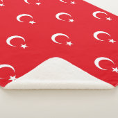 Patriotic Sherpa Blanket mit türkischer Flagge Sherpadecke (3/4)