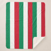 Patriotic Sherpa Blanket mit ungarischer Flagge Sherpadecke (Vorderseite)