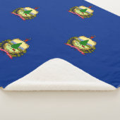Patriotic Sherpa Blanket mit Vermont-Flagge Sherpadecke (3/4)