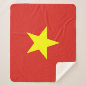 Patriotic Sherpa Blanket mit Vietnam-Flagge Sherpadecke (Vorderseite)