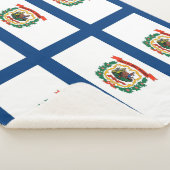 Patriotic Sherpa Blanket mit West Virginia Fahne Sherpadecke (3/4)
