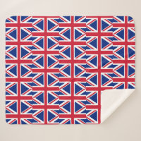 Patriotic Sherpa Blanket unter der Flagge des Vere
