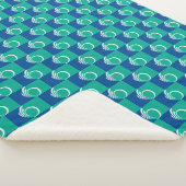 Patriotic Sherpa Blanket with flag of Ottawa Sherpadecke (3/4)