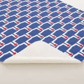 Patriotic Sherpa Blanket with flag of Toronto Sherpadecke (3/4)