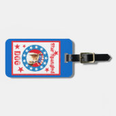 Patriotic Shetland Sheepdog Gepäckanhänger (Vorderseite horizontal)