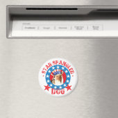 Patriotic Shetland Sheepdog Magnet (In Situ (Geschirrspüler))