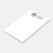 Patriotic Shetland Sheepdog Post-it Klebezettel (angewinkelt)