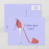 Patriotic Shoe Postkarte (Vorne/Hinten)