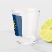 Patriotic shot glass with flag of Macedonia Schnapsglas (Rechts)