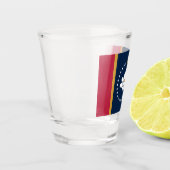Patriotic shot glass with flag of Mississippi Schnapsglas (Links)