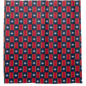 Patriotic Shower Curtain with Flag of Mississippi Duschvorhang (Vorderseite)