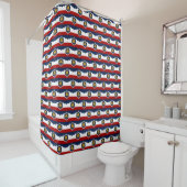 Patriotic Shower Curtain with Flag of Utah, USA Duschvorhang (Beispiel)