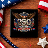 Patriotic Silver Semiquincentennial Emblem Button