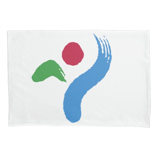 Patriotic Single Pillowcase with flag of Seoul Kissenbezug (Vorderseite)