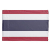 Patriotic Single Pillowcase with flag of Thailand Kissenbezug (Rückseite)