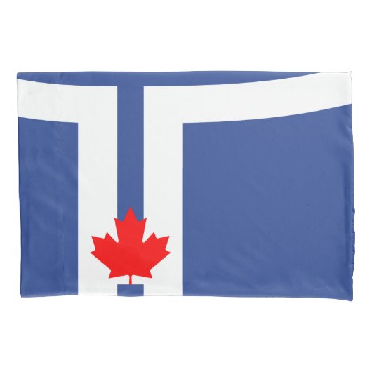 Patriotic Single Pillowcase with flag of Toronto Kissenbezug (Vorderseite)