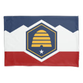 Patriotic Single Pillowcase with flag of Utah, USA Kissenbezug (Vorderseite)