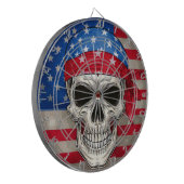 Patriotic Skull Dartboard Dartscheibe (Vorderseite Links)